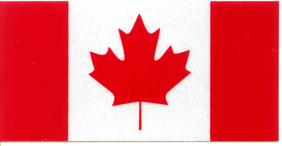 sticker: engineering-reflective-canada-flag-1.5x3