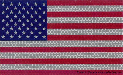 sticker: high-intensity-reflective-USA-flag-8x12.8