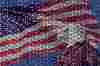 sticker: high-intensity-reflective-USA-eagle-waving-flag-3x2